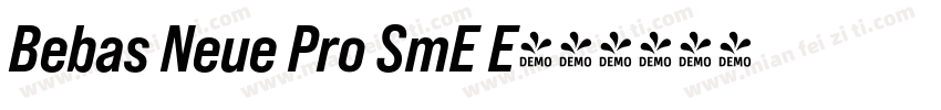 Bebas Neue Pro SmE E字体转换
